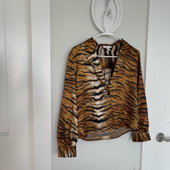 Animal Print Top Shop Blouse - Size Small - Picture 3 of 3